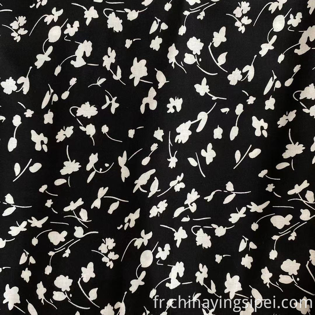 ISP Textile Manufacture Hot Sale Imprimé Viscose Rayon Challis Tissu